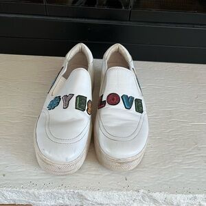 Women's Ash Jess Yes Love Embroidered Sneakers Size 6.5/37